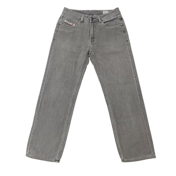 Diesel Industry Jeans Mens 30x26 Gray Straight Leg Cotton Streetwear Skater - Picture 1 of 12